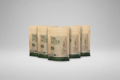 Conjunto com 1x Caixa e 5x pacote de refil de 30g – Salicórnia desidratada